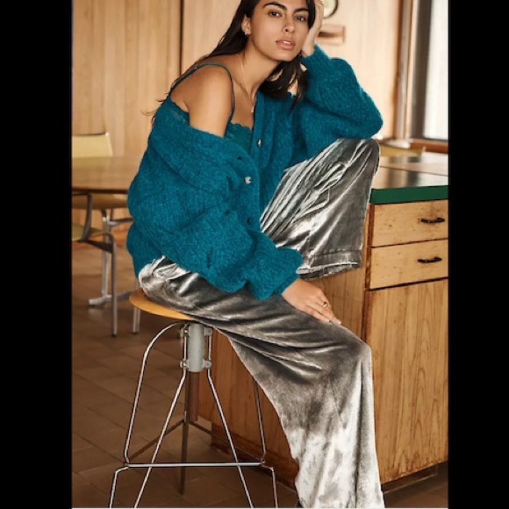 Maeve Anastacia Pant - Anthropologie Velvet Wide-Leg Pants